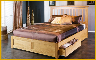 Wood Single Bed