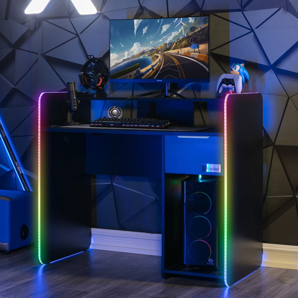 RGB gaming desk