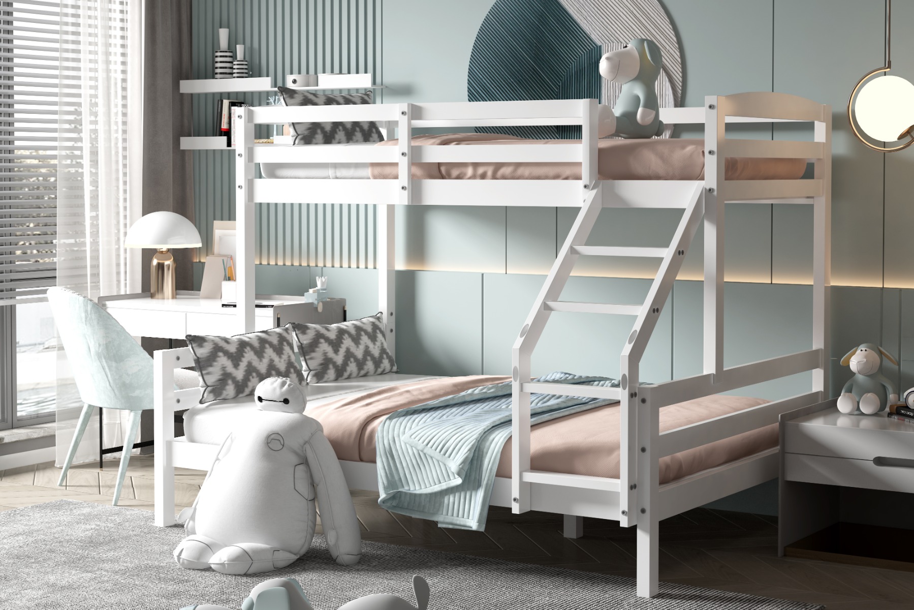 Flair Wooden Hopin Triple Bunk Bed