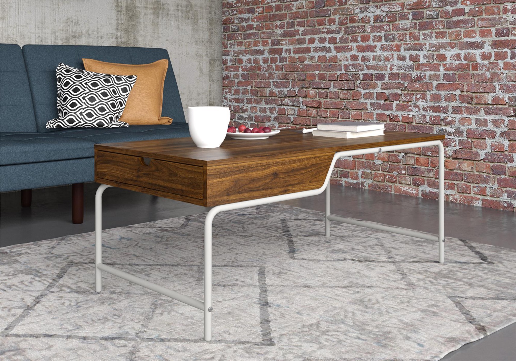 Brown coffee table