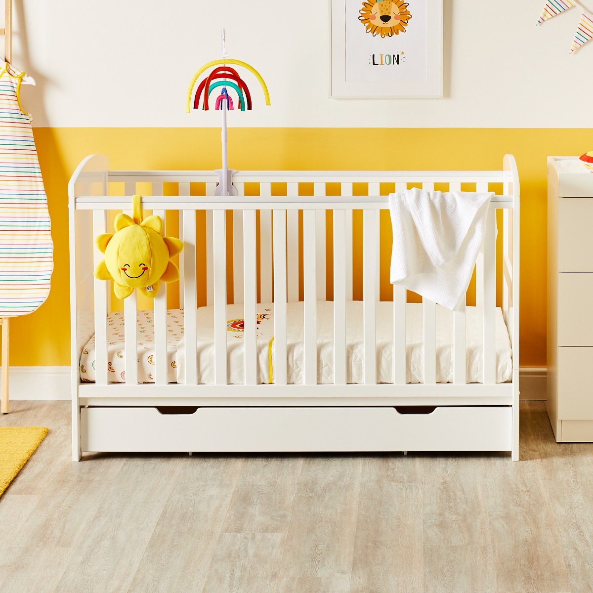 Cot with under storage