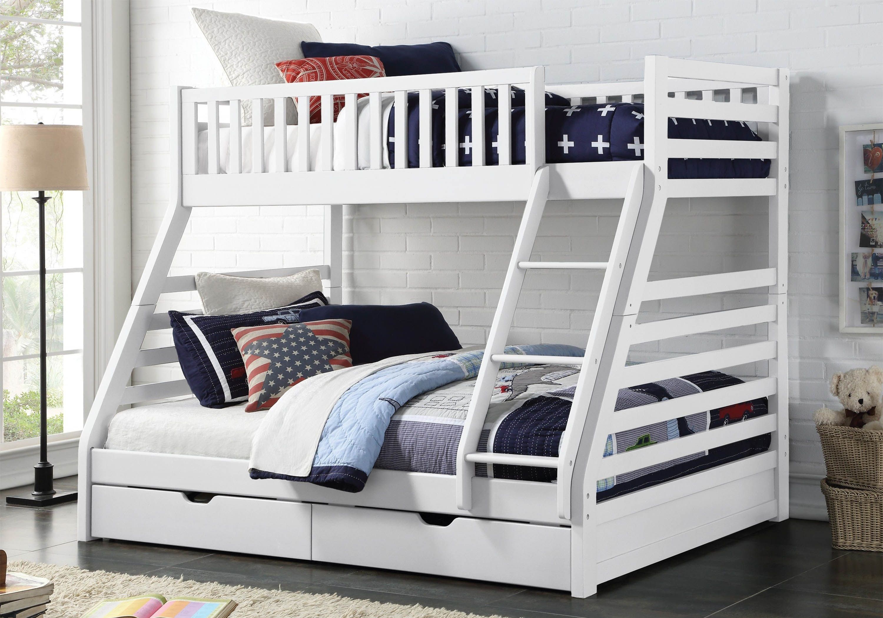 triple bunk beds with mattresses