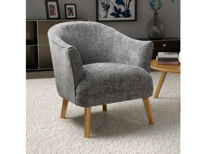 Flair Mallory Flax Effect Armchair
