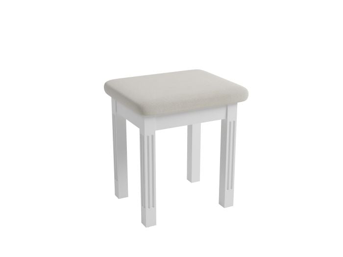 Snooze White Wooden Stool
