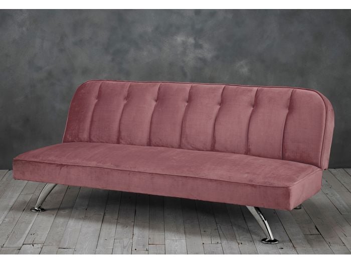 LPD Brighton Pink Fabric Sofa Bed
