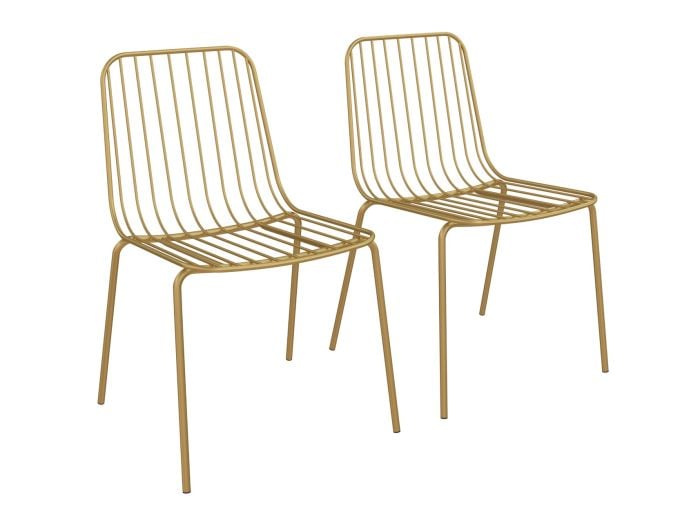 Dorel Caden Wire Dining Chair (set of 2)