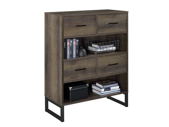 Dorel Candon Bookcase With Storage Drawers