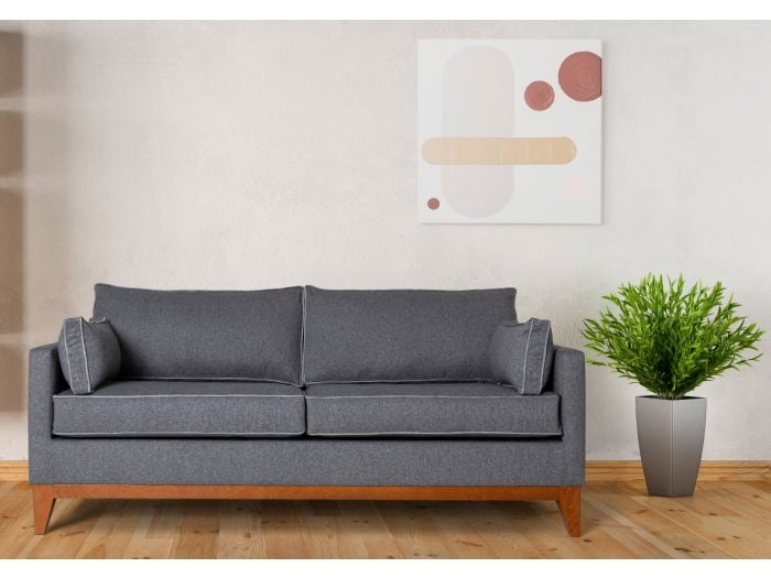 Gainsborough Carlo Sofa Bed available in 4 sizes and a wide range of fabrics modern design wooden base and legs