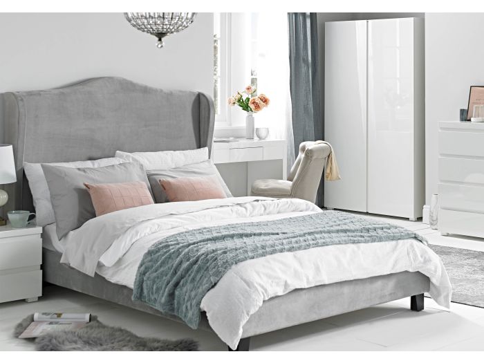 LPD Furniture Chateaux Velvet Bed Frame
