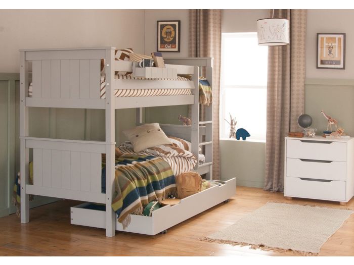 Little Folks Furniture Classic Beech Bunk Bed & Trundle