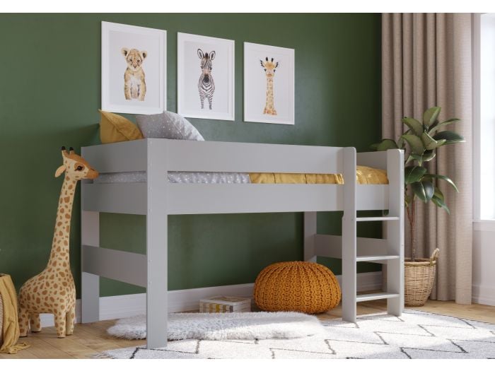 Kidsaw Coast Midsleeper modern design available in a grey or white finish