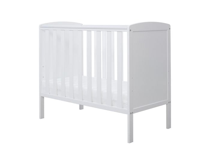 Ickle Bubba Coleby Space Saver Cot Classic style white finish 3 height positions open slatted sides