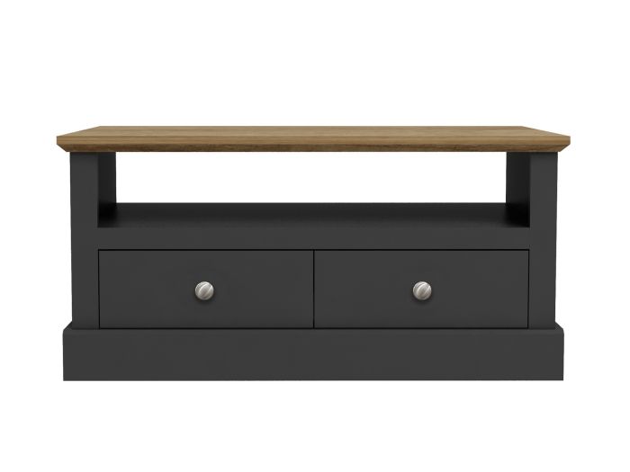 LPD Devon Charcoal & Oak 2 Drawer Coffee Table