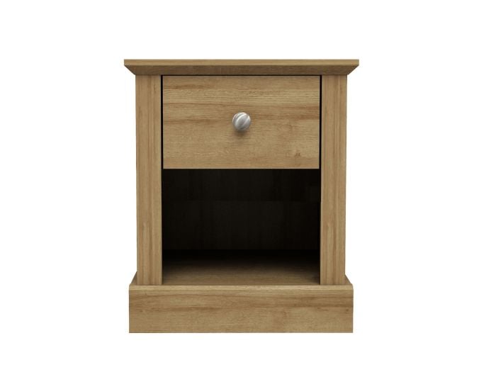 LPD Devon 1 Drawer Oak Lamp Table
