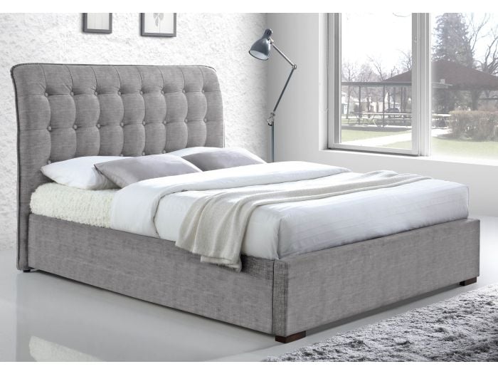 Hamilton Fabric Bed Frame Light Grey