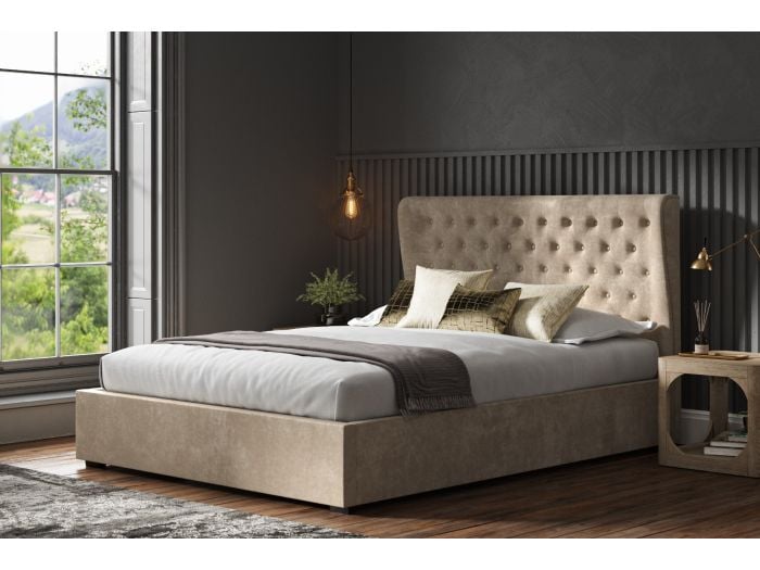 Emporia Beds Hampstead Wing Ottoman Fabric Bed Frame