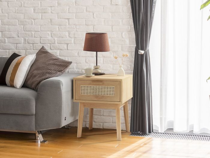 Flair Java 1 Drawer Lamp Table