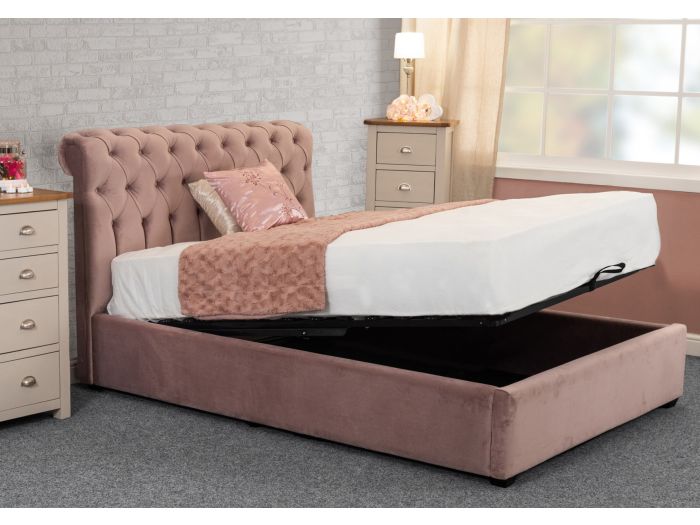 Sweet Dreams Isla Fabric Ottoman Bed Frame
