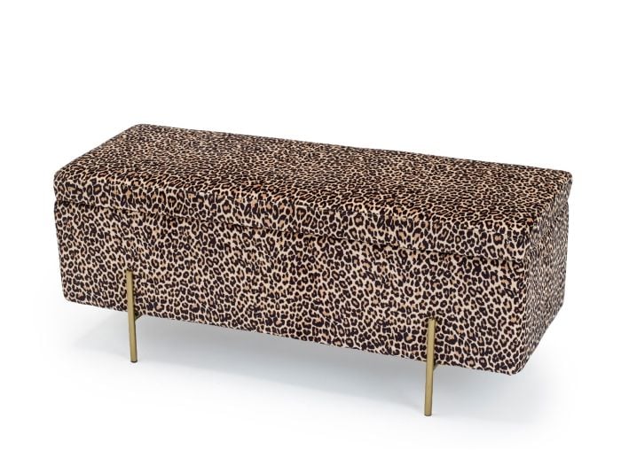 LPD Lola Print Design Ottoman Storage Box