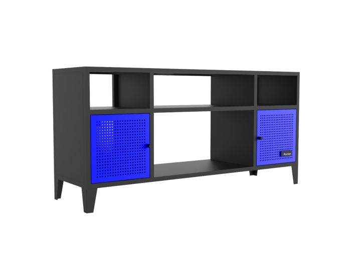 X Rocker Mesh-Tek Media TV Storage Unit - Blue
