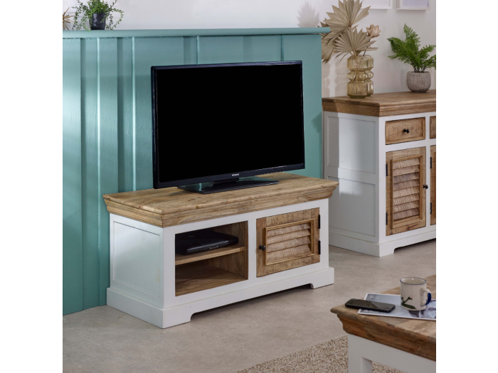 Indian Hub Alfie Wood TV Cabinet/Bench