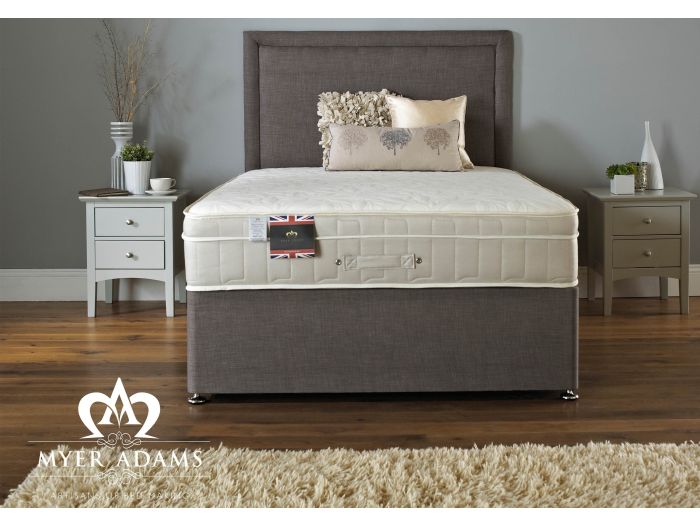 Royal Comfort Divan - Shown in Linen Slate Grey