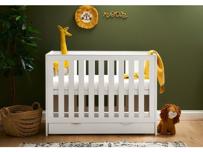 Obaby Nika Mini Cot Bed & Under Drawer
