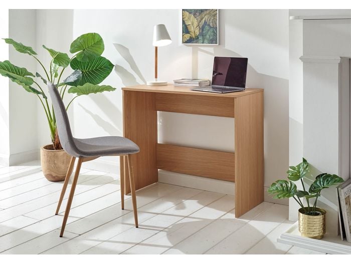 GFW Piro Desk modern compact design oak effect finish mdf construction Great value for money