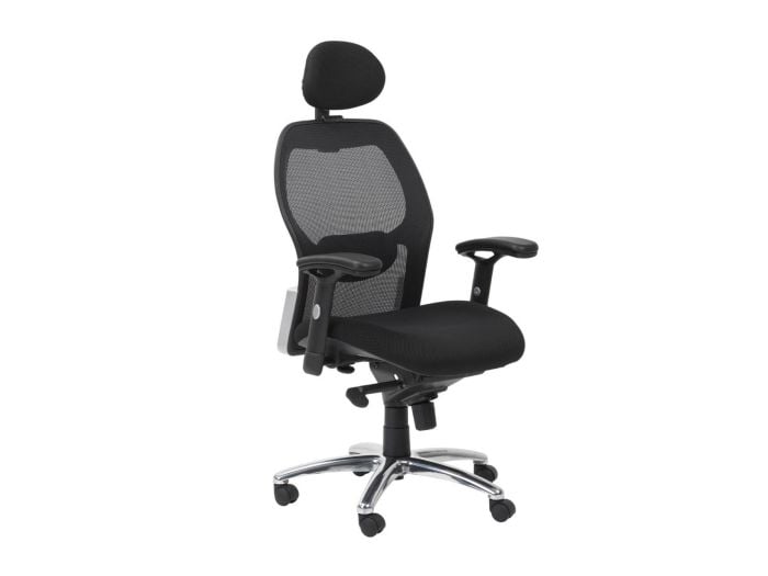 Alphason Portland Mesh Back Office Chair Black