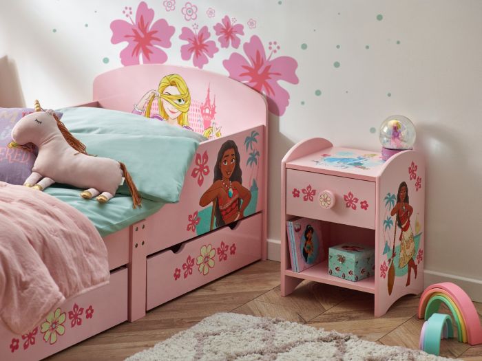 Disney Princess Kids Bedside Table with Drawer