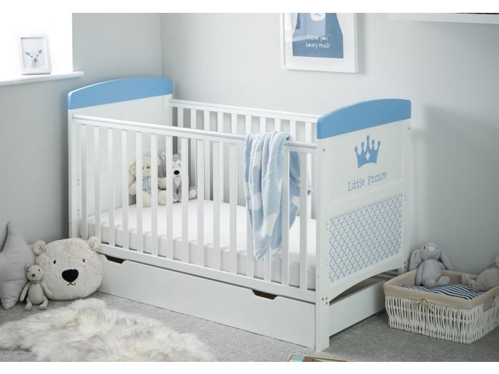 Obaby Grace Inspire Cot Bed & Under Drawer- Little Prince
