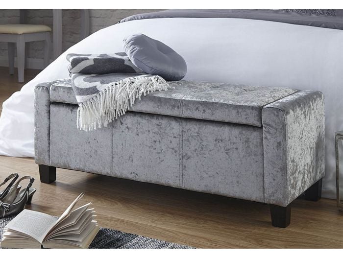 Verona Grey Crushed Velvet Closed