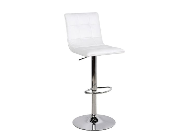 LPD Vigo Bar Stool White Faux Leather