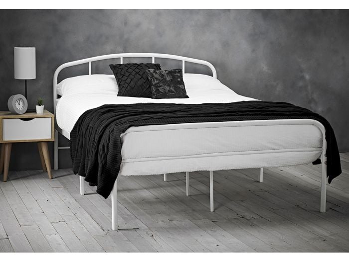 LPD Milton White Metal Bed Frame
