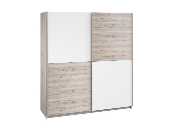 Flair Freddie Sliding Wardrobe Sand Oak/White