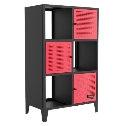 X Rocker Mesh-Tek 6 Cube Tall Storage Unit