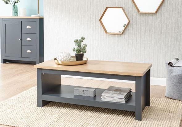 GFW Lancaster Coffee Table With Shelf