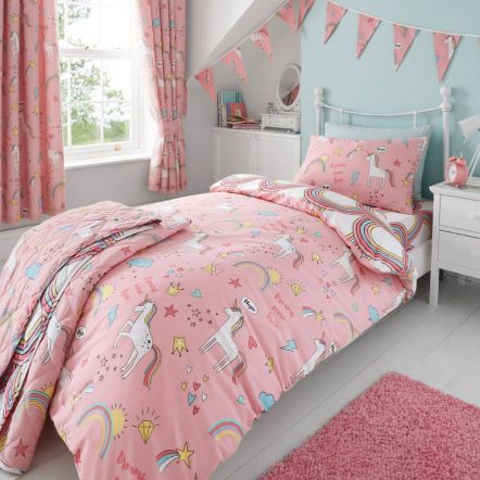 Happy Linen Co Unicorn Rainbow Bedding