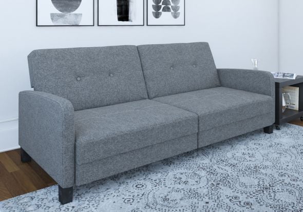 Dorel Boston Sofa Bed Grey Linen
