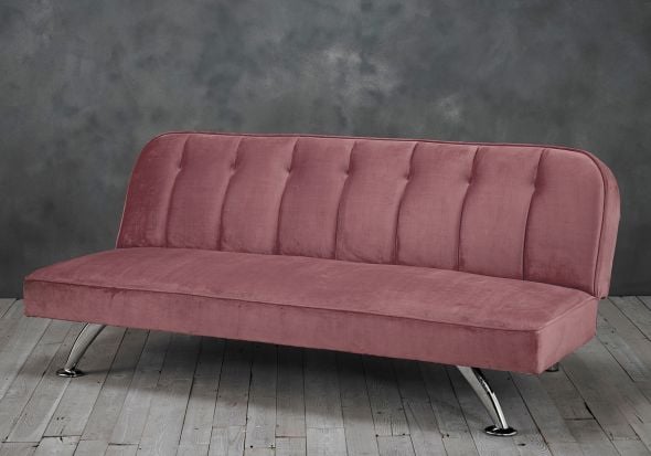 LPD Brighton Pink Fabric Sofa Bed
