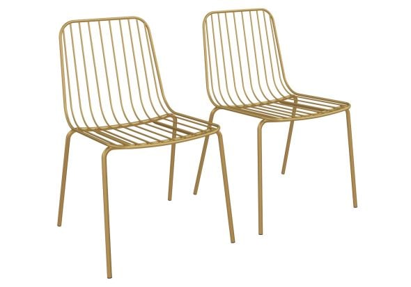 Dorel Caden Wire Dining Chair (set of 2)