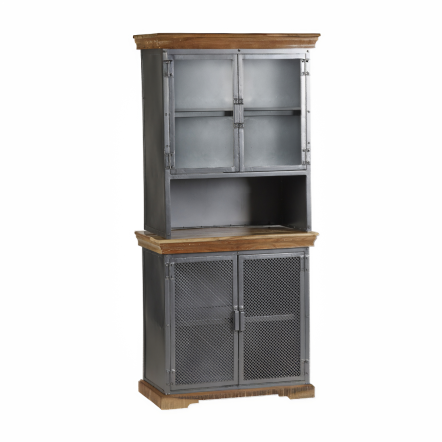 Indian Hub Metropolis Industrial Sideboard Hutch