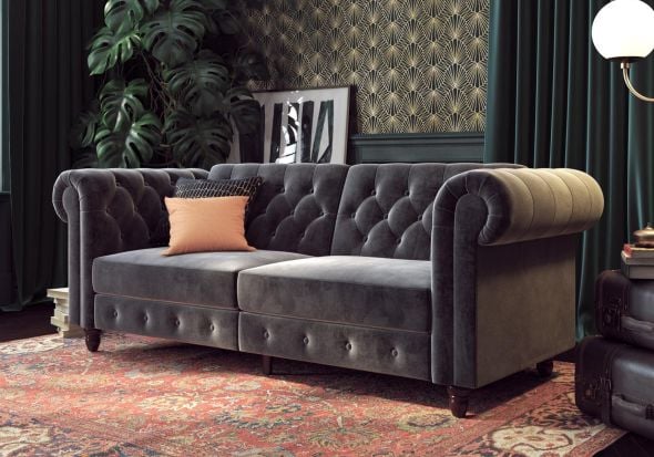 Dorel Felix Chesterfield Sofa Bed