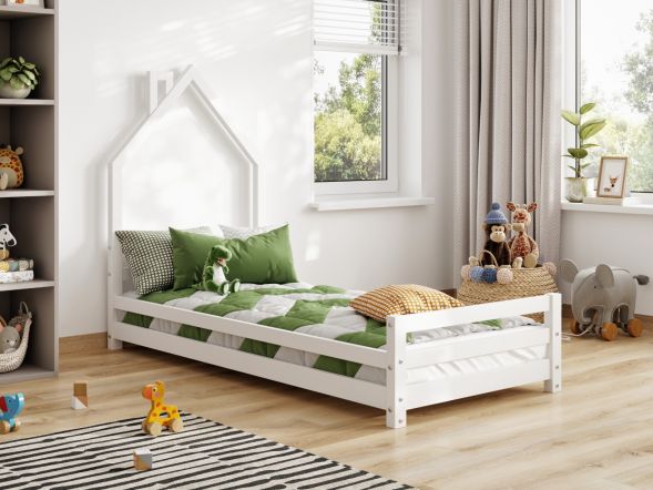 Flair Juni Solid Wood Single House Bed