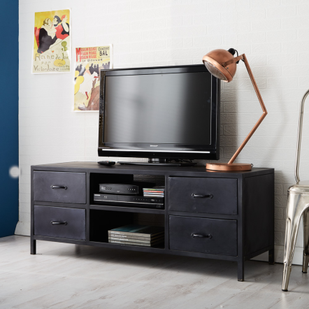 Indian Hub Metalica Iron TV Cabinet