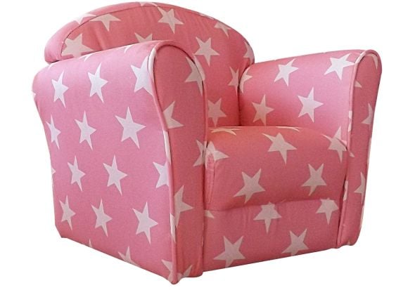 Kidsaw Mini Armchair, Pink White Stars
