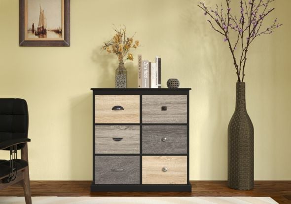 Dorel Mercer 6 Door Storage Cabinet