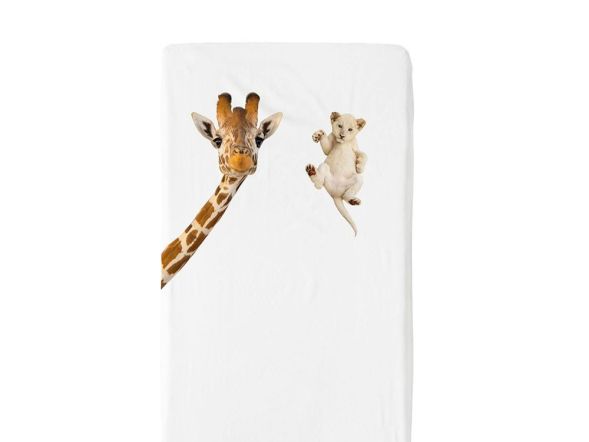 Snurk Wild Friends Fitted Cot Sheet