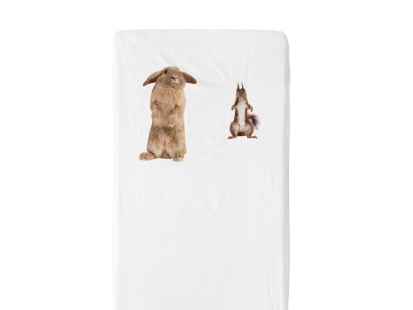 Snurk Furry Friends Fitted Cot Sheet