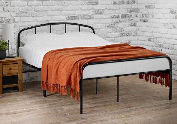 LPD Milton Black Metal Bed Frame